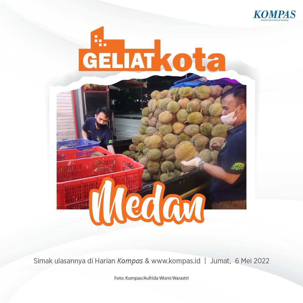 Simak rangkaian tulisan #GeliatKota Medan yang mengulas geliat ekonomi warga berkat kedai atau tempat makan durian yang tersebar di kota Medan. Ratusan orang hidup dari jasa itu, tak hanya di Medan tetapi juga di berbagai daerah di Sumatera. #AdadiKompas

kompas.id/label/geliat-k…