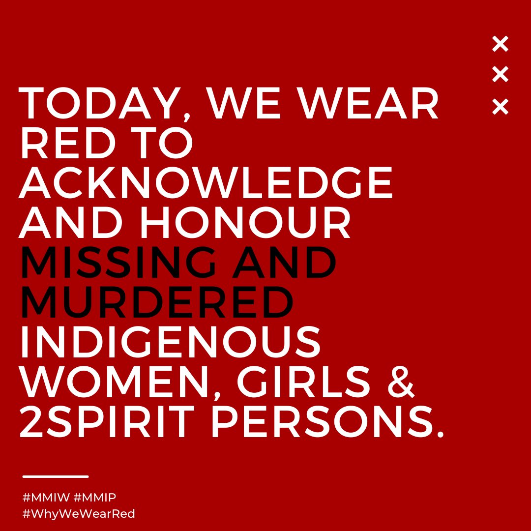 Today is the National Day of Awareness for Missing &amp; Murdered Indigenous Persons #MMIP. We acknowledge &amp; honour the thousands of #MMIP #MMIWG2S. We honour those who have lost &amp; those who are still looking. We stand in demanding justice. We stand in the fight to end violence.