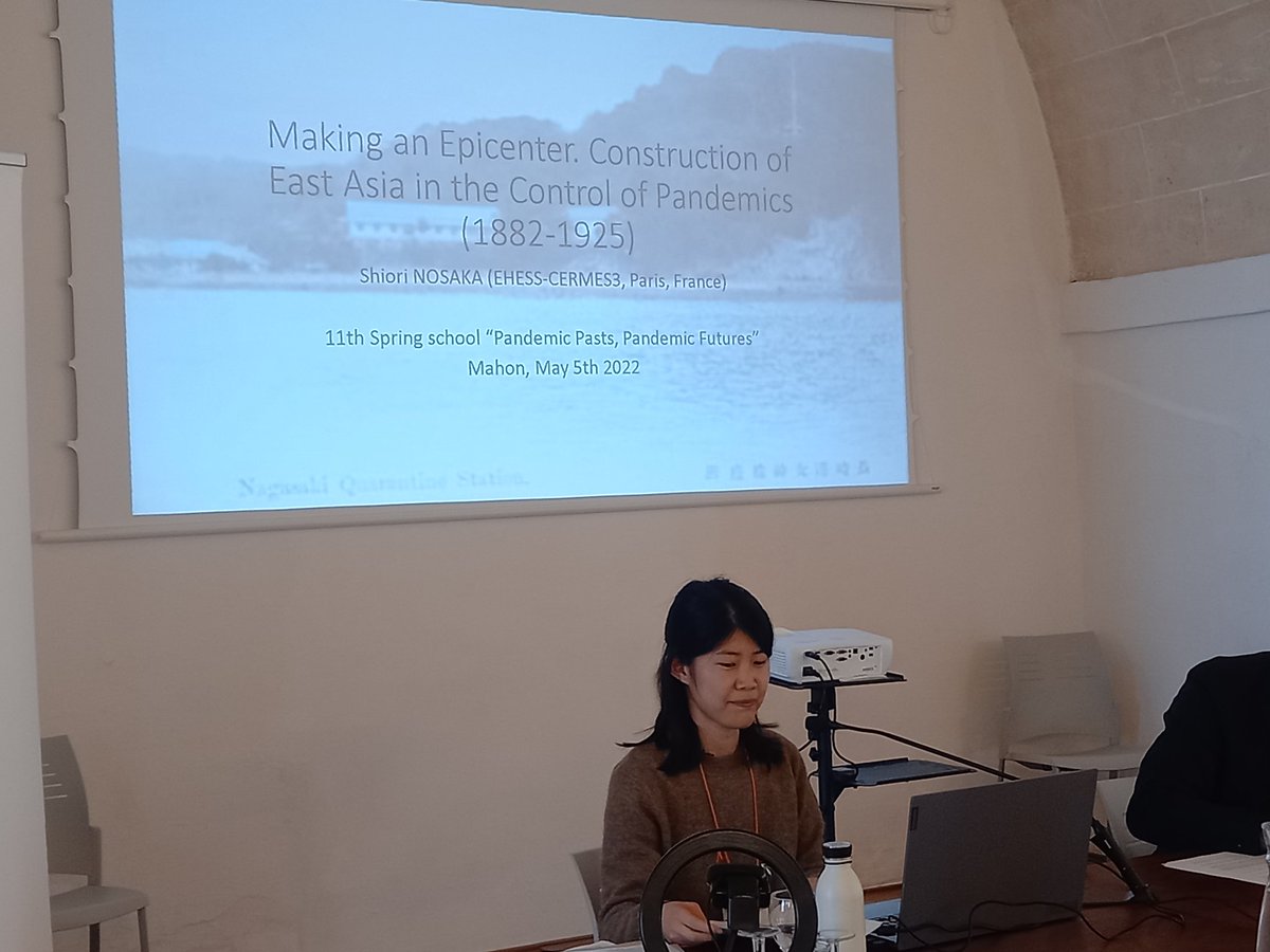 schct's tweet photo. 2️⃣ “Making an epicenter: the construction of epidemiological surveillance👀 in East Asia (1882-1925)” with Shiori Nosaka, PhD candidate, @EHESS_fr, Paris https://t.co/LKbQGahsVW