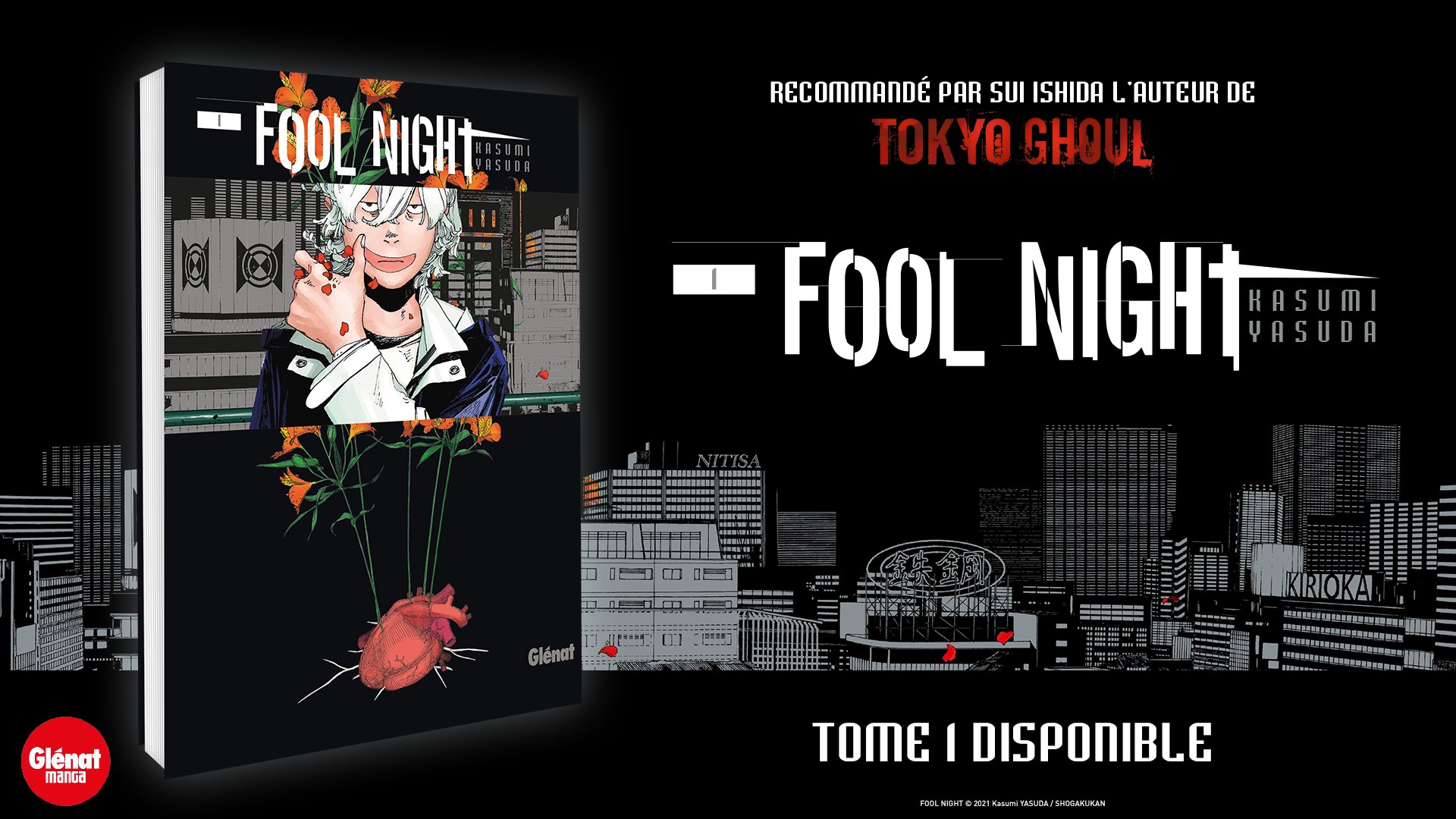 تويتر \ Glénat Manga على تويتر: "Se transflorer ou mourir ? 🌱 Fool Night :  un nouveau seinen recommandé par l'auteur de Tokyo Ghoul à retrouver en  librairie 📚 https://t.co/ylSWzrYiE3"