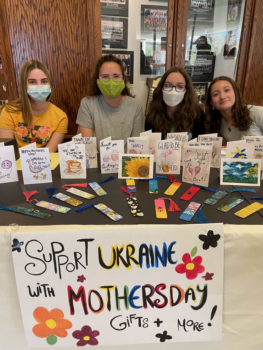 LaSalle_LDSB's tweet photo. Hey Black Knights! Get your Mother's Day cards and bookmarks and help support Ukraine at the same time! Available both Thursday and Friday! #EveryoneLoveArt #LSScares #Ukraine️ https://t.co/f6kNnZJEZj