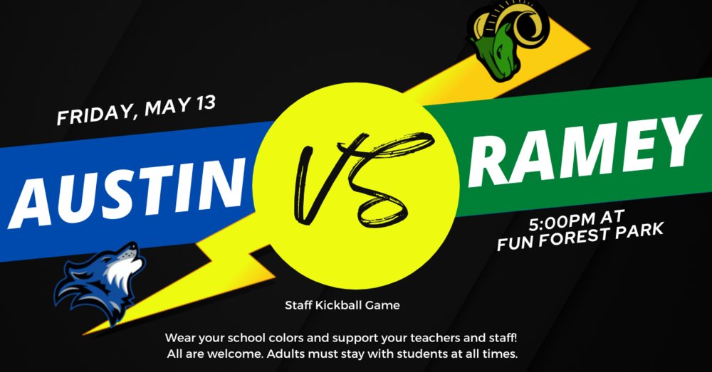 AustinTylerISD's tweet photo. Support our Lobo staff as they take on the Rams in a staff kickball game!  https://t.co/NxEyZ0tthj https://t.co/EqKmnF6F5O