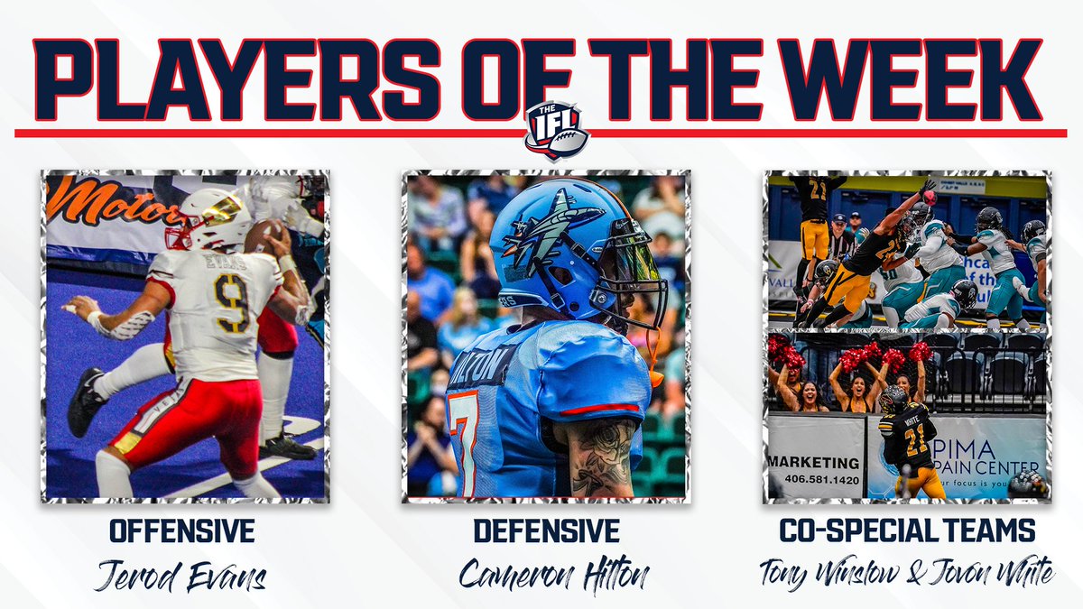 IndoorFL's tweet photo. The Indoor Football League is proud to announce the Players of the Week for Week 8 of the 2022 season.

Full Story ➡️ https://t.co/NaFdEY0gF8 https://t.co/8HmYaKMHws