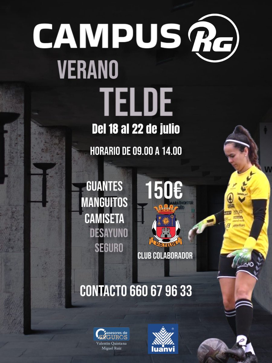 II edición del CAMPUS RG
📍Telde, Gran Canaria 🇮🇨
⚽️¡Anímate!🙌🏽