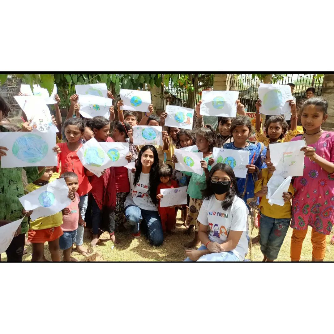 YuvaYoddha's tweet photo. On 24 April, our team at #yuvayoddha started our journey in our #600 futures campaign. We pledge to educate these children and erase illiteracy as a barrier in their successful futures.
Today was about the importance of saving earth, a celebration of Earth day on 22nd April. https://t.co/JH8P7KZ5zw