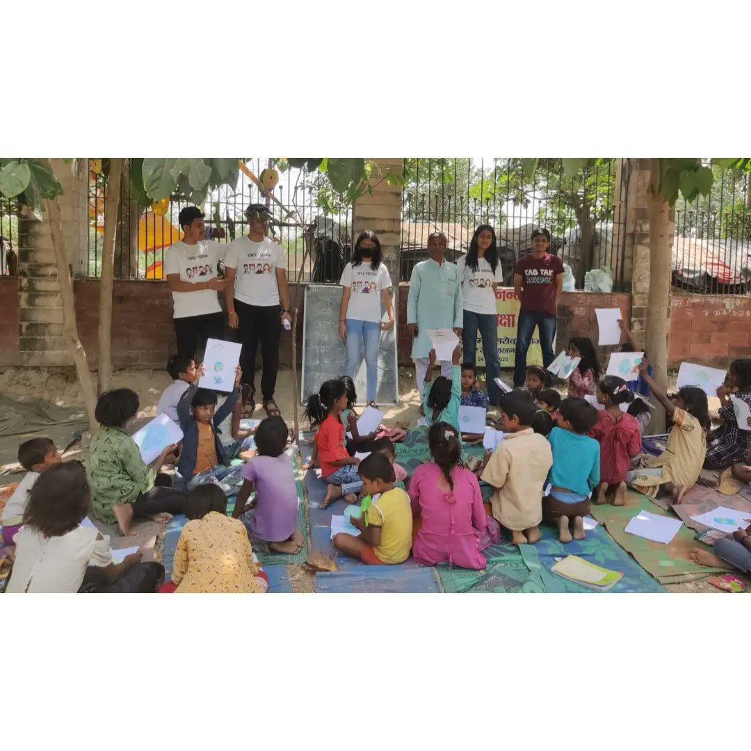YuvaYoddha's tweet photo. On 24 April, our team at #yuvayoddha started our journey in our #600 futures campaign. We pledge to educate these children and erase illiteracy as a barrier in their successful futures.
Today was about the importance of saving earth, a celebration of Earth day on 22nd April. https://t.co/JH8P7KZ5zw