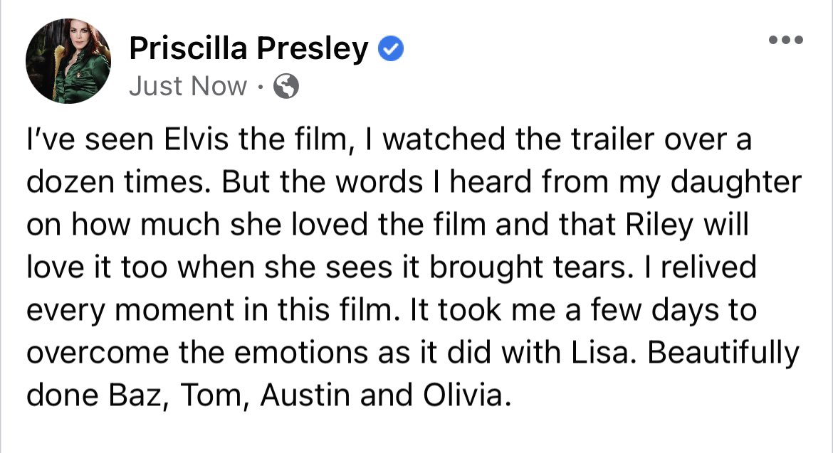 Priscilla Presley (@cilla_presley) on Twitter photo 