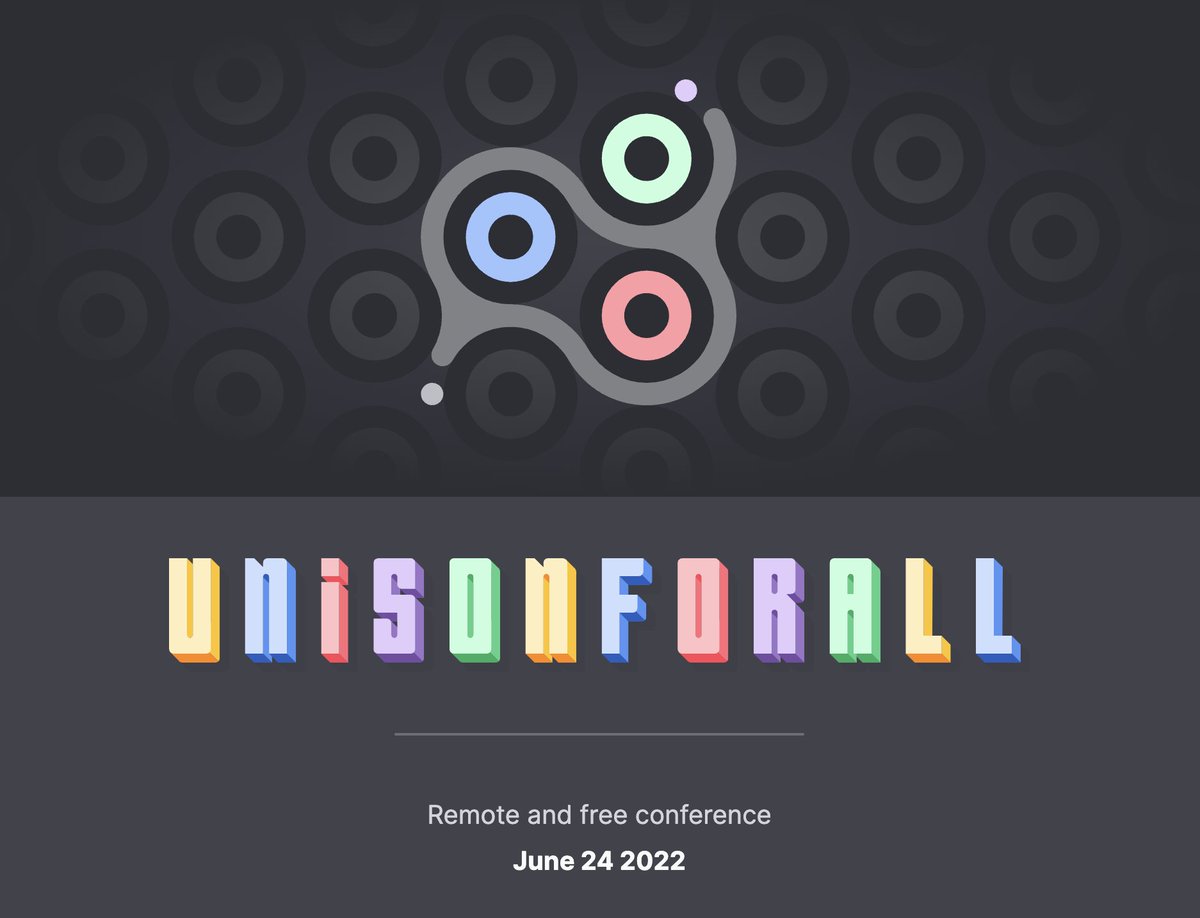 Save the date: Unison Forall, the first <a href="/unisonweb/">Unison | @unison-lang.org on bsky</a>  conference, will take place online and absolutely free, on June 24th 2022 EDT.