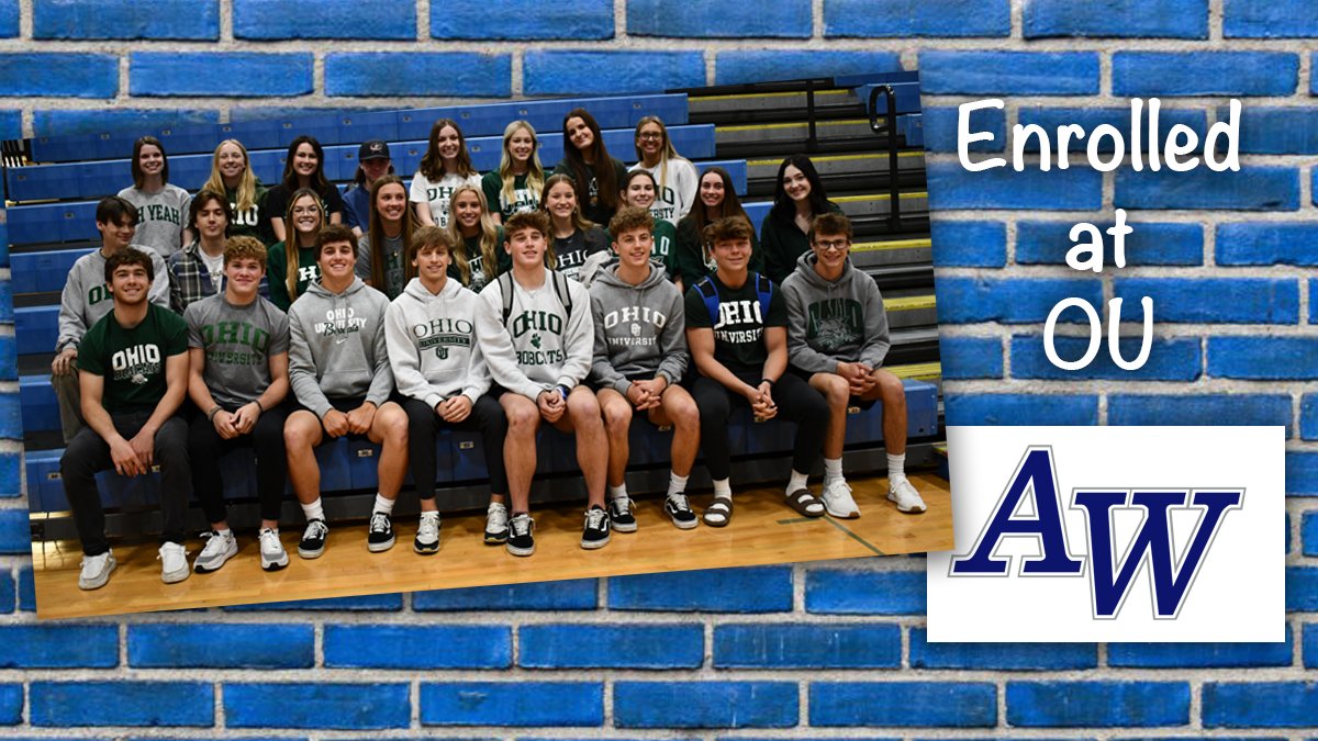 awgenerals's tweet photo. Congratulations to our @awlshs seniors enrolled at @ohiou! 
#WhatsYourE #PortraitofaGeneral https://t.co/lcL2rWnuxa