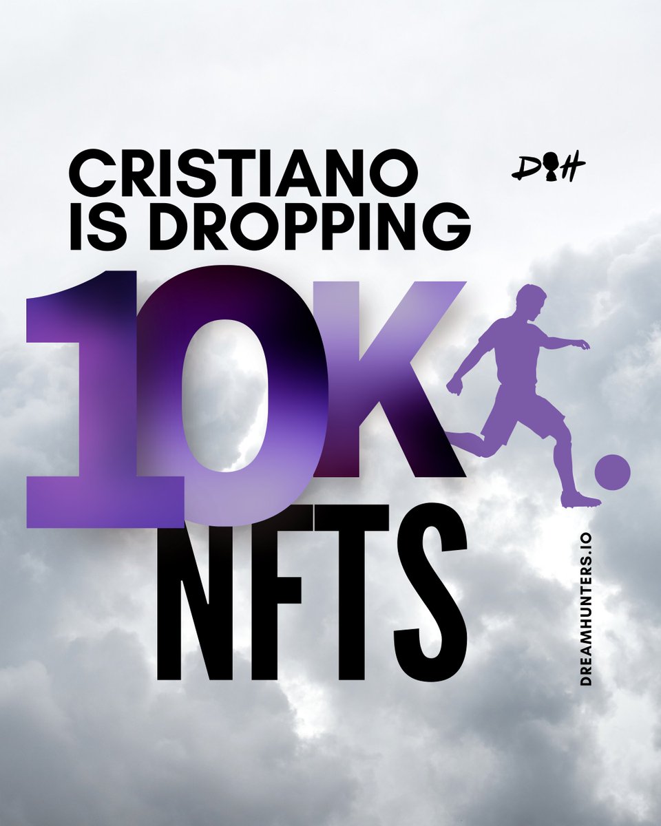 Get ready for what’s coming! Cristiano is launching his first Dream-Funding. 😍

Cristiano needs 10K validators to activate his dream. ✨

Join our Discord for more information! 🚀bit.ly/3hNj5Uy

#NFTCommunity #NFT #NFTGiveaways #NFTProject #Metaverse #NFTs #NFTArt #DAO