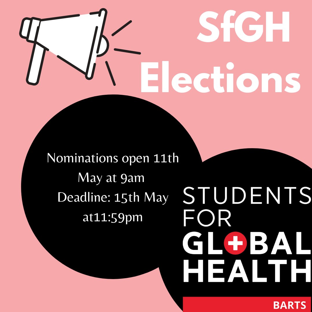 BartsSfGH's tweet photo. Passionate about global public health? Want a chance to lead events and raise awareness of topical issues? Then the BL SfGH committee is the place for you! See the post for details on the upcoming committee elections for academic year 2022/23 💚💚 https://t.co/tohUbkBKZ4