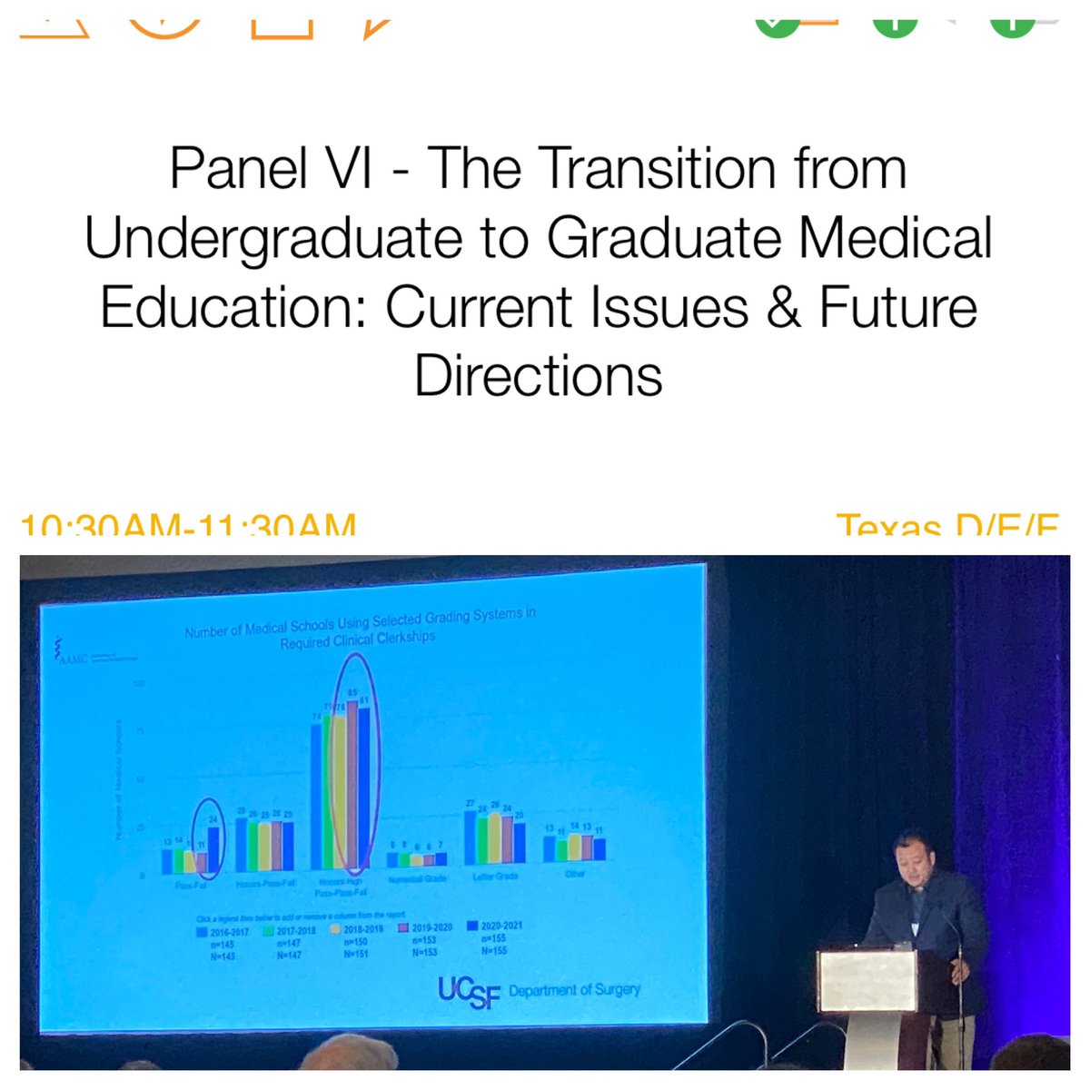 Adnan Alseidi (@hpb_surgeon) on Twitter photo Wonderful panel on transitions moderated by <a href="/Brig13Smith1/">Brigitte K. Smith, MD, MHPE</a> 👏👏👏. Here Dr Matt Lin <a href="/UCSFSurgery/">UCSF Surgery</a> talking about assessment in the age of less national data points. 👍🏻👍🏻👍🏻 Wonderful panel on transitions moderated by <a href="/Brig13Smith1/">Brigitte K. Smith, MD, MHPE</a> 👏👏👏. Here Dr Matt Lin <a href="/UCSFSurgery/">UCSF Surgery</a> talking about assessment in the age of less national data points. 👍🏻👍🏻👍🏻