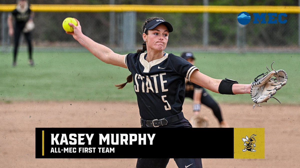 wvsuathletics's tweet photo. 🥎 | Congrats to Kasey Murphy for earning All-MEC First Team honors‼👏👏👏

📰 https://t.co/Zoi23n8rfO https://t.co/cPjOzYmkG3