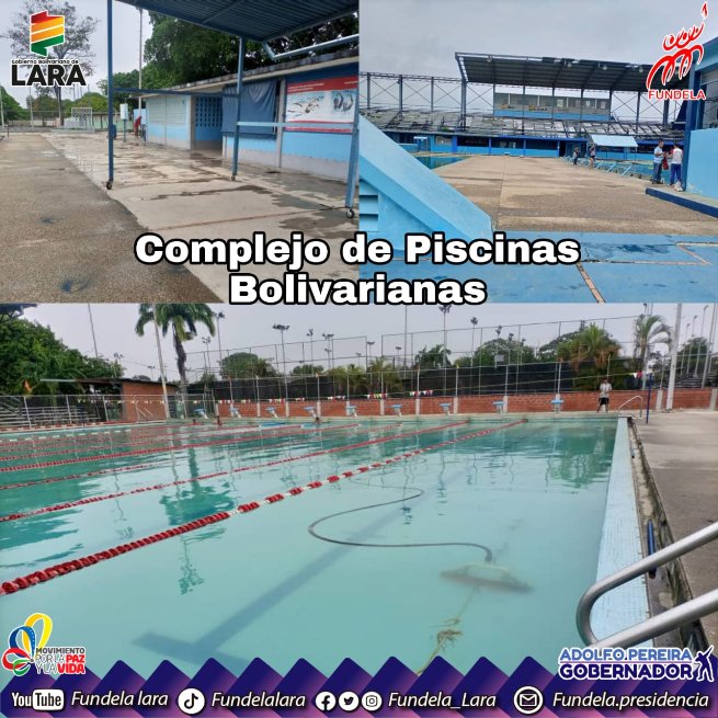 #5May | Día a día se realizan labores de mantenimiento en cada de una de las piscinas que conforman el 𝐂𝐨𝐦𝐩𝐥𝐞𝐣𝐨 𝐝𝐞 𝐏𝐢𝐬𝐜𝐢𝐧𝐚𝐬 𝐁𝐨𝐥𝐢𝐯𝐚𝐫𝐢𝐚𝐧𝐚𝐬, para garantizar una excelente instalación.
<a href="/AdolfoP_Oficial/">Adolfo Pereira Gobernador</a> 
<a href="/gobiernodelara/">gobiernodelara</a> 
<a href="/NicolasMaduro/">Nicolás Maduro</a> 
.#PorLaMadreTierra