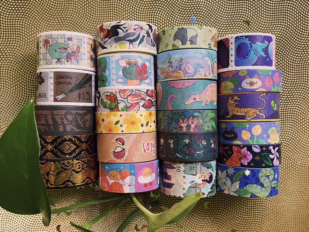 [RT] 🌈 Artists &amp; Culture of SEA 🌈 collection out NOW at The Washi Station! 

23 new designs by 21 artists from 6 SEA countries across 4 continents and a whole lot of love for SEA culture 🤌🏻✨