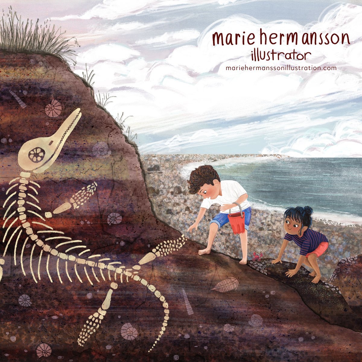 Hello #kidlitcommunity it's #KidLitArtPostcard Day! I'm Marie, an illustrator interested in picture book projects about nature, stories of exploration & the environment! For inquiries please contact my agent @CarynWiseman @AndreaBrownLit 

Portfolio site: mariehermanssonillustration.com