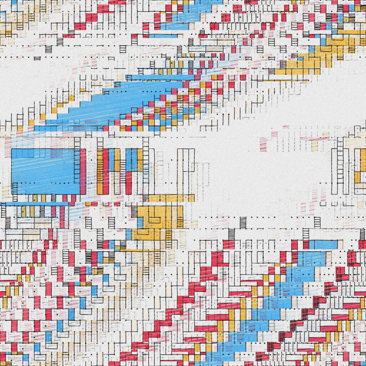 primarycolorart's tweet photo. Landlines Art, Sedimentary Dissolution #13, 2022 https://t.co/UzN2lArqq0