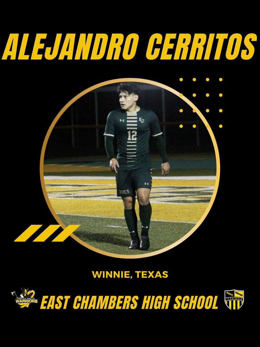We are thrilled to welcome Alejandro Cerritos to the Warrior family! Alejandro joins us from <a href="/ECBucsSoccer/">East Chambers Boys Soccer</a> where he is the all time leader in goals scored. He capped off an incredible senior year earning TASCO 1st team All State and was named the region MVP!