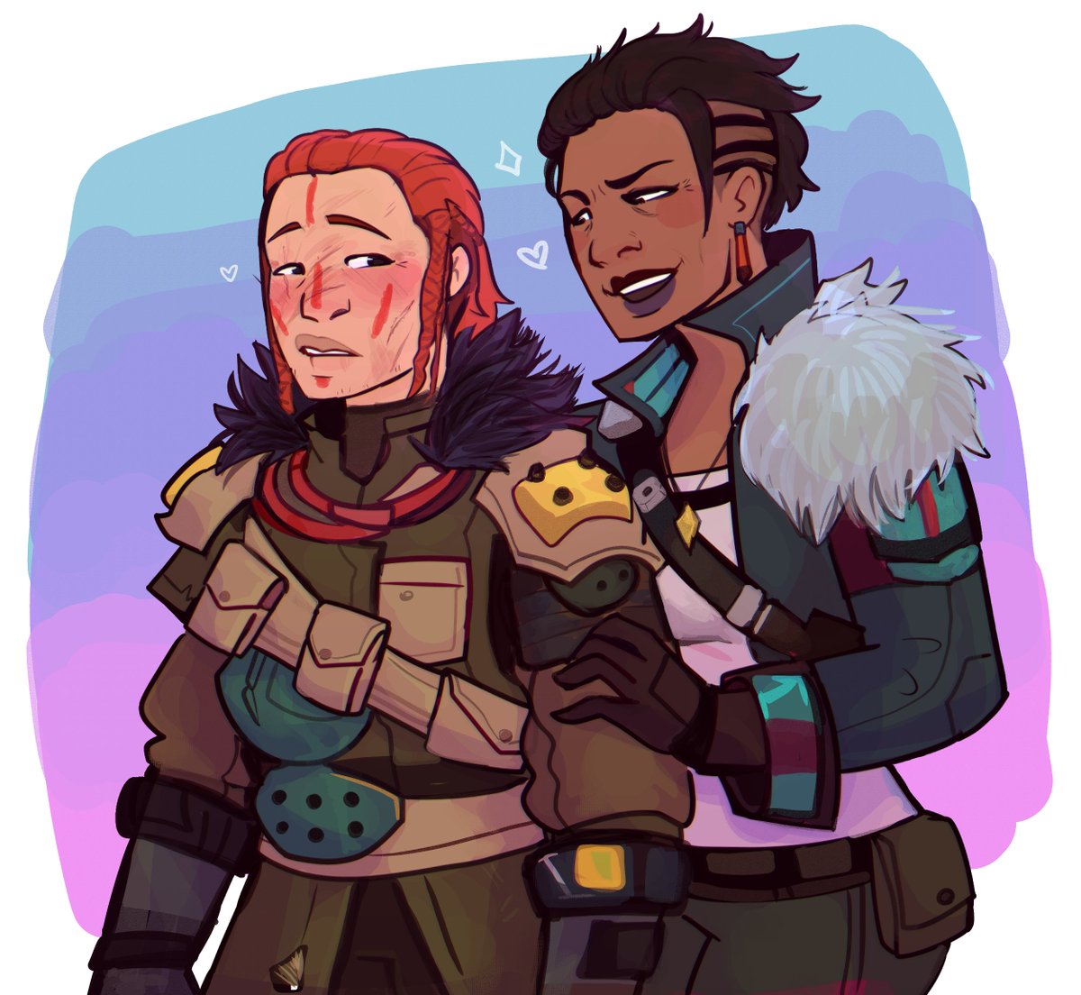 「Bloodhound and Mad Maggie! ✨ #ApexLegend」|zaeed 🇦🇷のイラスト