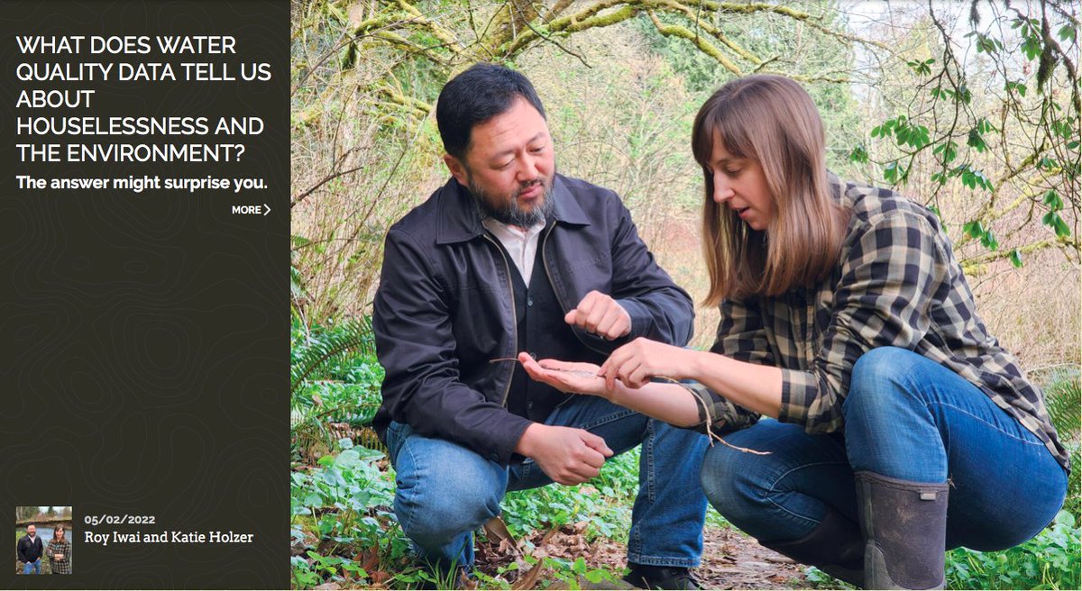 TheIntertwine's tweet photo. What does local water quality data tell us about the impact of houselessness? SPOILER ALERT: "There really isn’t data showing measurable impacts from houseless people. The measurable impacts are from the housed community." Read on: https://t.co/KTHK2MeCEF @multco @CityofGresham https://t.co/N8ZtY84vOT