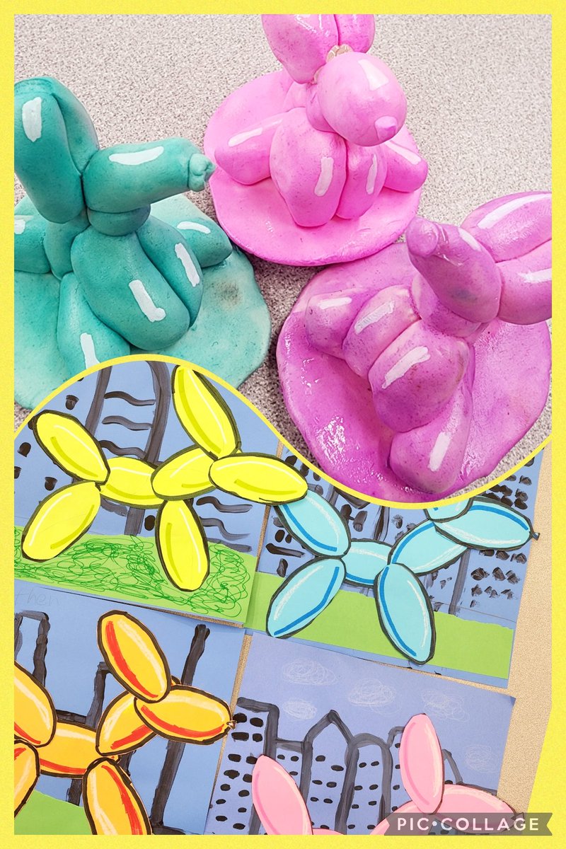 Jeff Koons inspired Balloon Dogs with 2nd and 3rd grade! <a href="/McNeilElem/">McNeil Elementary</a>