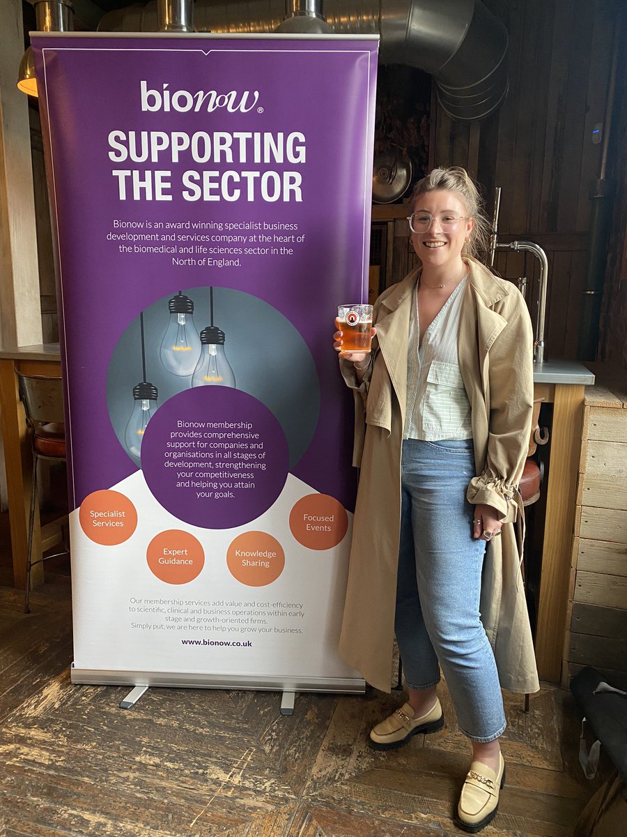 amy_cwr's tweet photo. Excited to be at my first @Bionow Biotech and Beers event as @InSilicoTrials! https://t.co/C6rPPbcZ3d