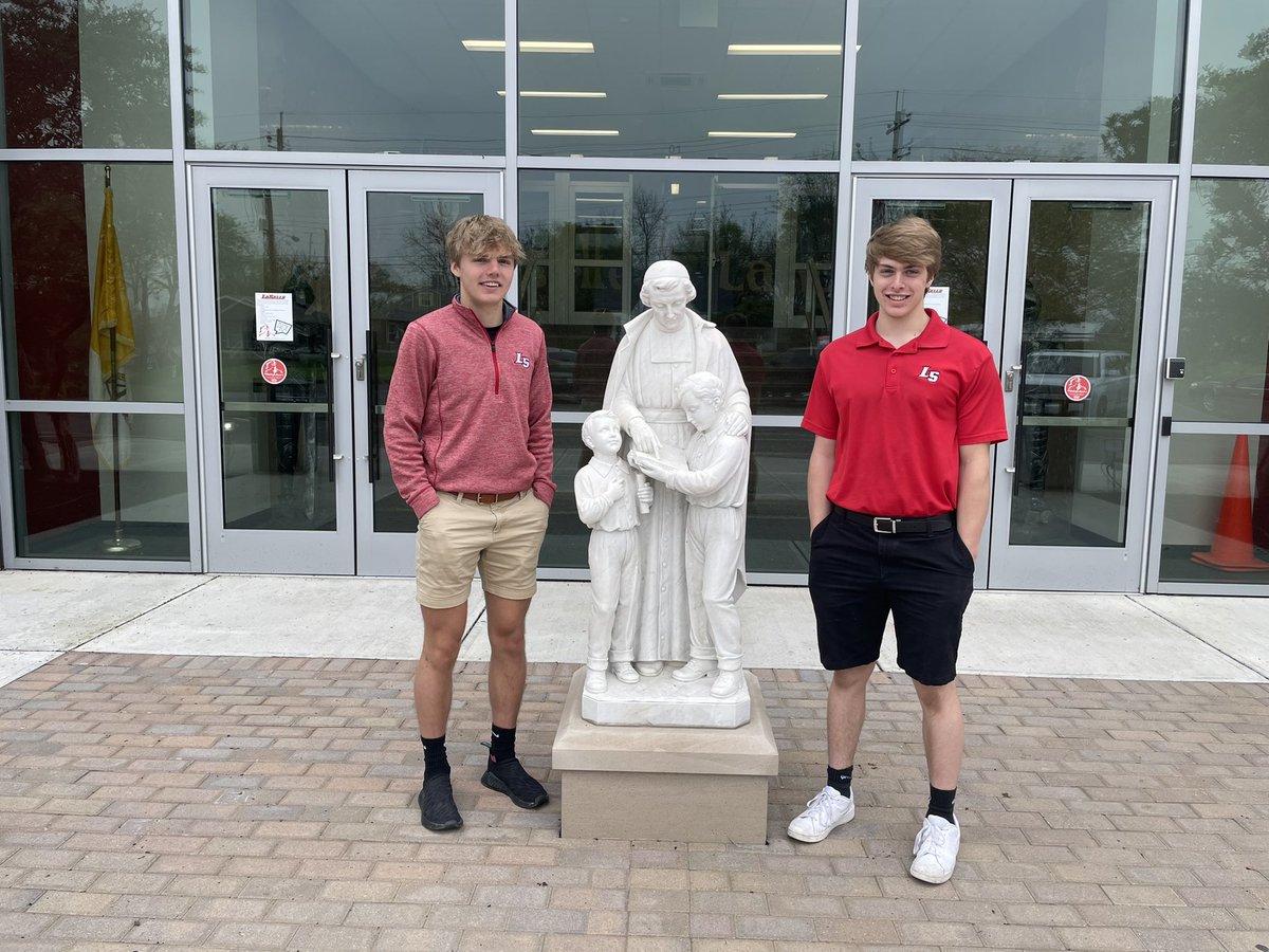 LaSallePride's tweet photo. Congratulations to our Class of 2022 Valedictorian, Luke Schlimm (right) and Salutatorian, Aaron Burke (left). We are so proud of you and your outstanding academic efforts throughout your four years at La Salle! 
#classof2022 #valandsal #lifeatlasalle https://t.co/CTF4ojoyGw