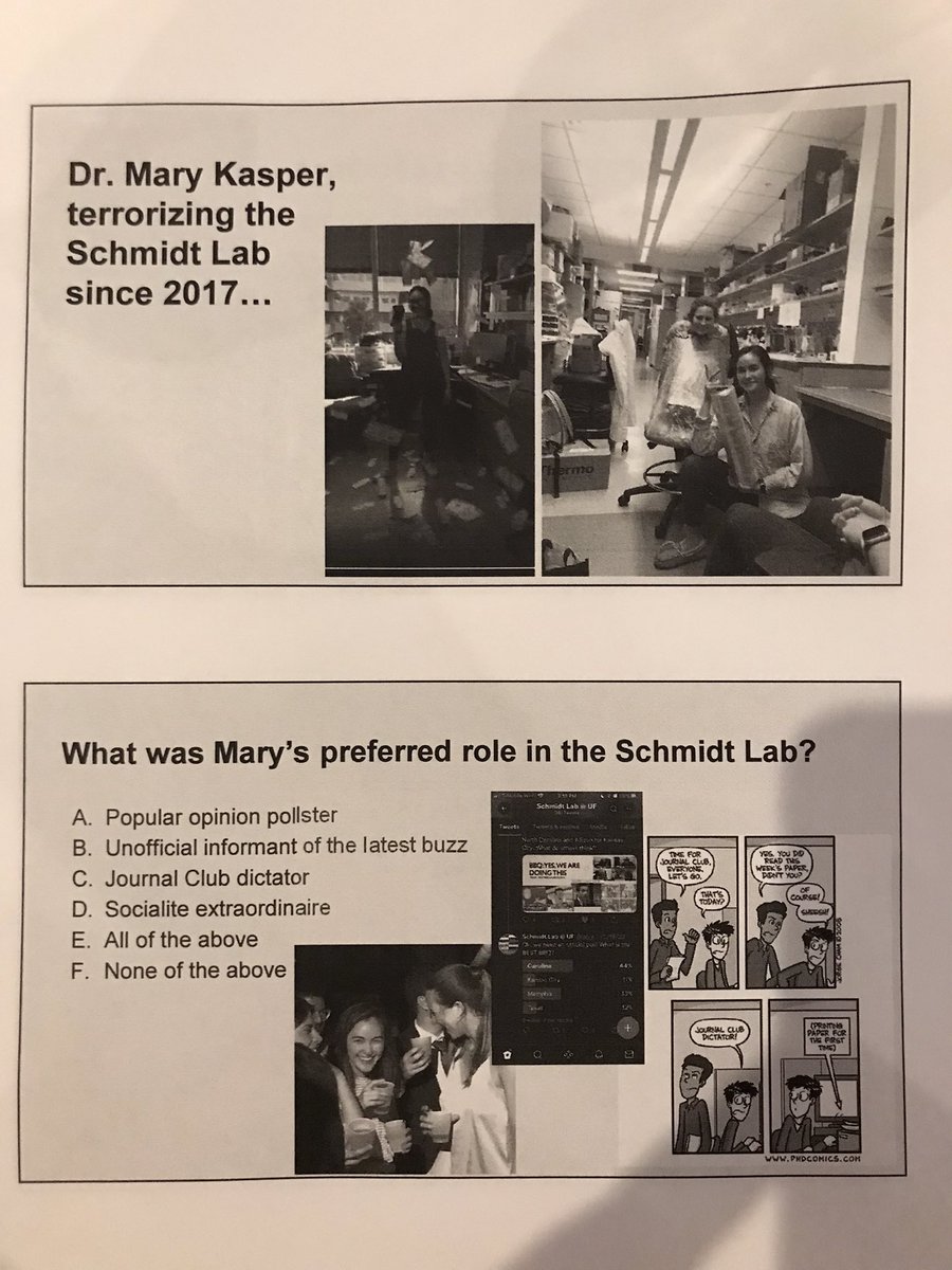 lab_schmidt's tweet photo. Great farewell lunch and roast for Dr. Mary Kasper yesterday at Blue Gill. Mary is headed to Chicago to work for Aqua Cultured Foods. We will miss you Mary! @MarymKasper https://t.co/Jids8kbdDY