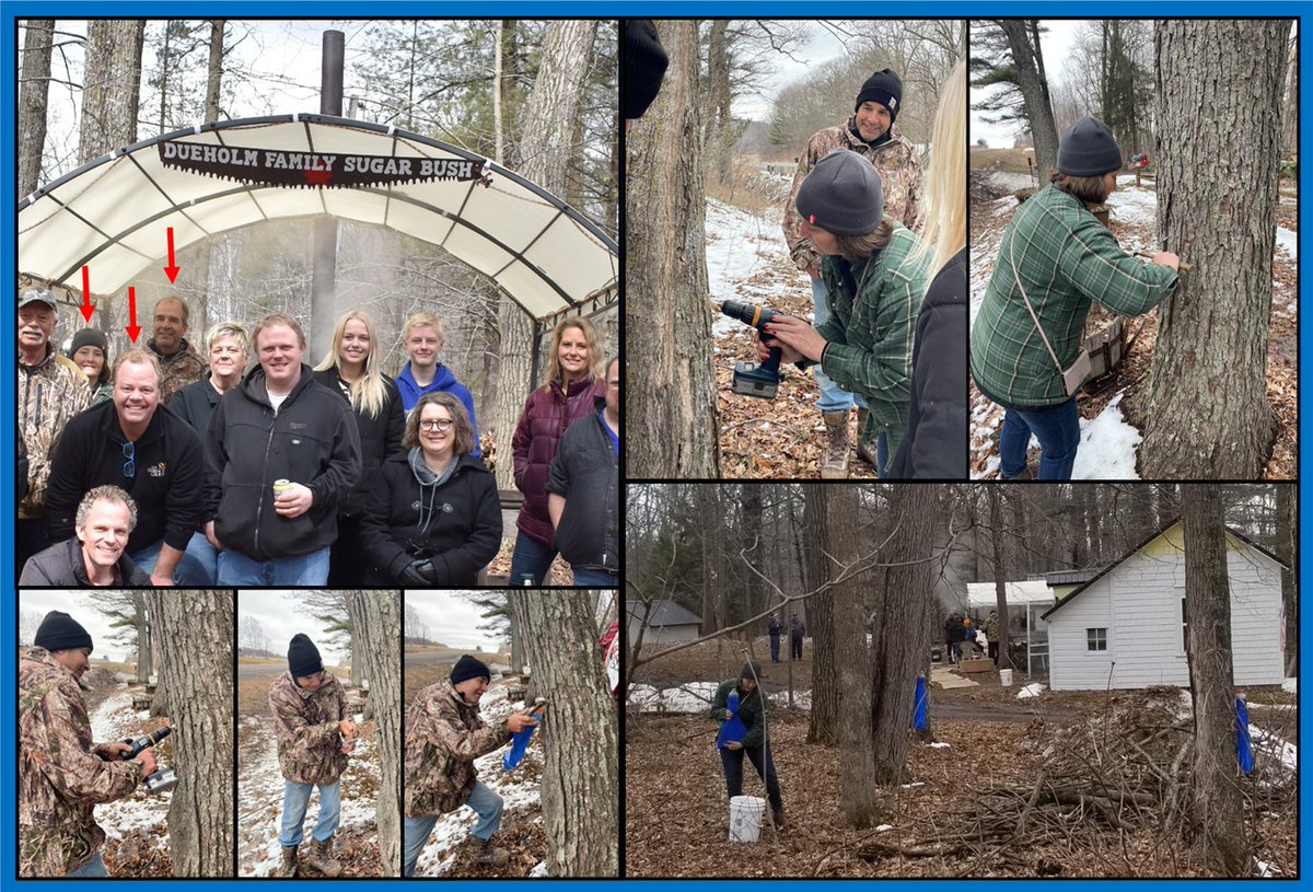 GroupTerrace's tweet image. Recently, a few members of The Terrace Group team took the opportunity to go sapping at Eric Dueholm, Partner, family's land.