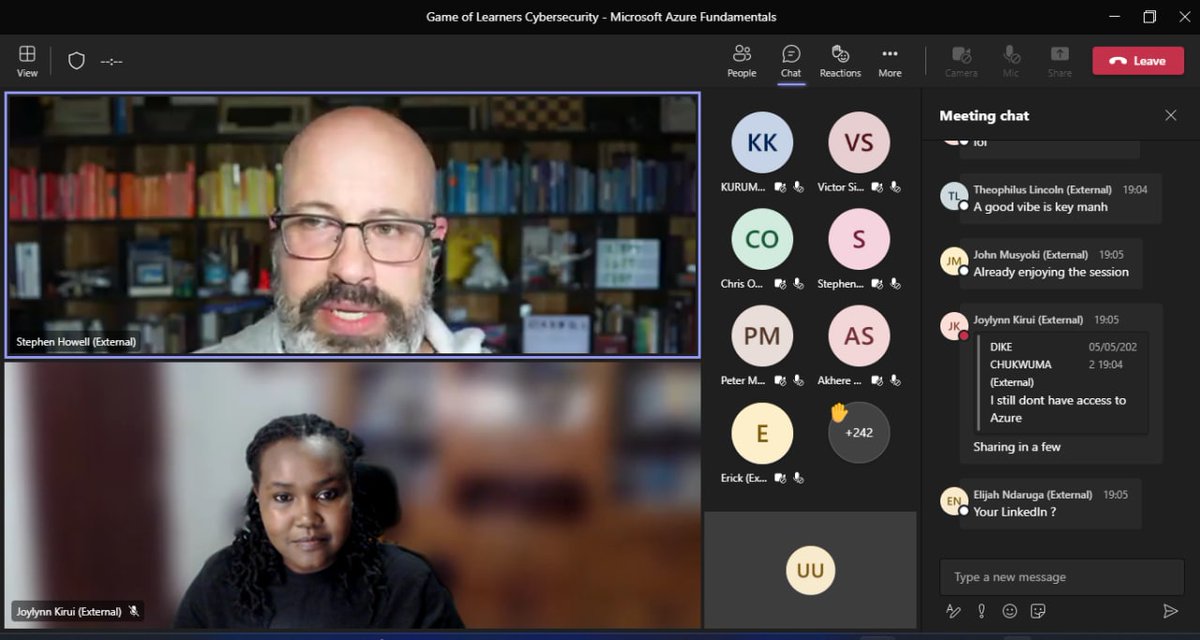 jabu_solehacker's tweet image. Attending a second session of #GolCyberSec #GameOfLearners
@MicrosoftADC learning Azure Fundamentals. @joylynn_kirui