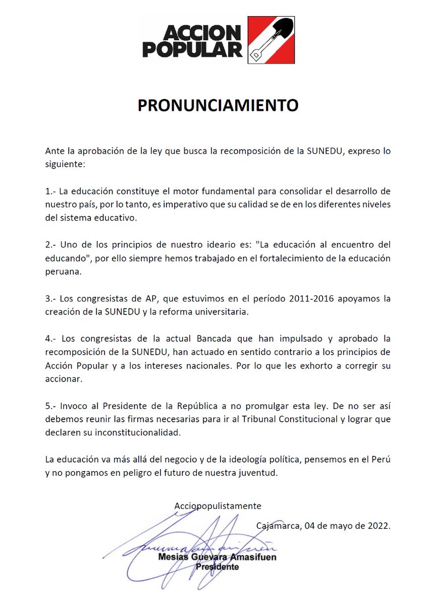 Mesías Guevara tweet media