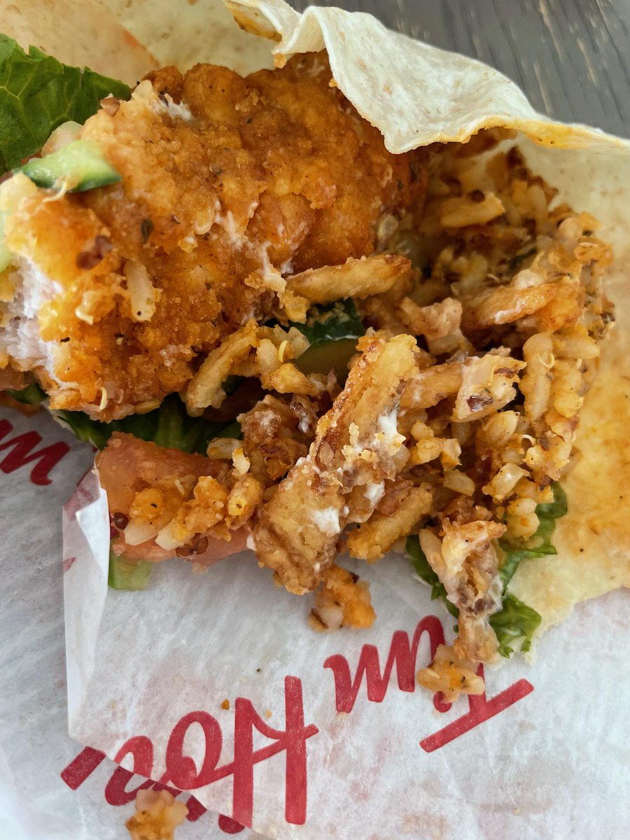 seanshotfirst's tweet photo. @TimHortons what's the deal with the new Lime/cilantro wrap? No lime or cilantro at all? Under cooked chicken? 1/2 https://t.co/FhPnN9ccJ4