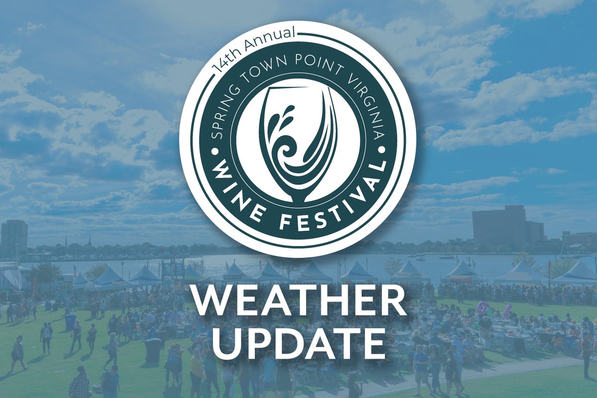 Festevents's tweet photo. We are closely monitoring the weather forecast for this weekend &amp; understand we may see some rain and inclement weather for the Spring Wine Festival – but, we are moving forward with both days of the weekend rain or shine. Stay tuned to https://t.co/WjnBAxyGxd for updates. https://t.co/iiI414sbsR