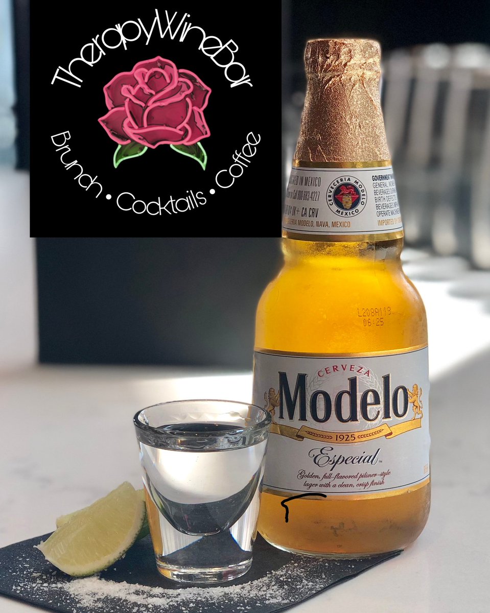 TherapyWineBar's tweet photo. Stop by afterwork for a Modelo and a shot of Casamigos! #CincodeMayo #TheBlamptons https://t.co/FUoYVftyDT