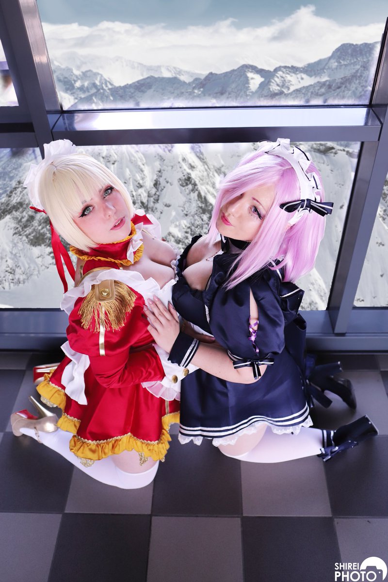 Shirei881's tweet photo. "Master ❤️💜"
Mashu @RunaRequiem
Nero @Ferylullaby1
Design @OrangeMaru_
#shireiphoto #milanocomicsandgames #FateGO #mashumaid #neromaid #orangemaru https://t.co/yia7B3J0F4