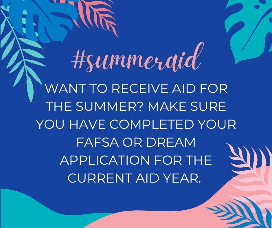 UCSC Financial Aid (@ucscfinaid) on Twitter photo Want to receive aid for the summer? Make sure you have completed your FAFSA or Dream Application for the current aid year.
#SummerAid <a href="/UCSCsummer/">UCSC Summer Session</a> Want to receive aid for the summer? Make sure you have completed your FAFSA or Dream Application for the current aid year.
#SummerAid <a href="/UCSCsummer/">UCSC Summer Session</a>