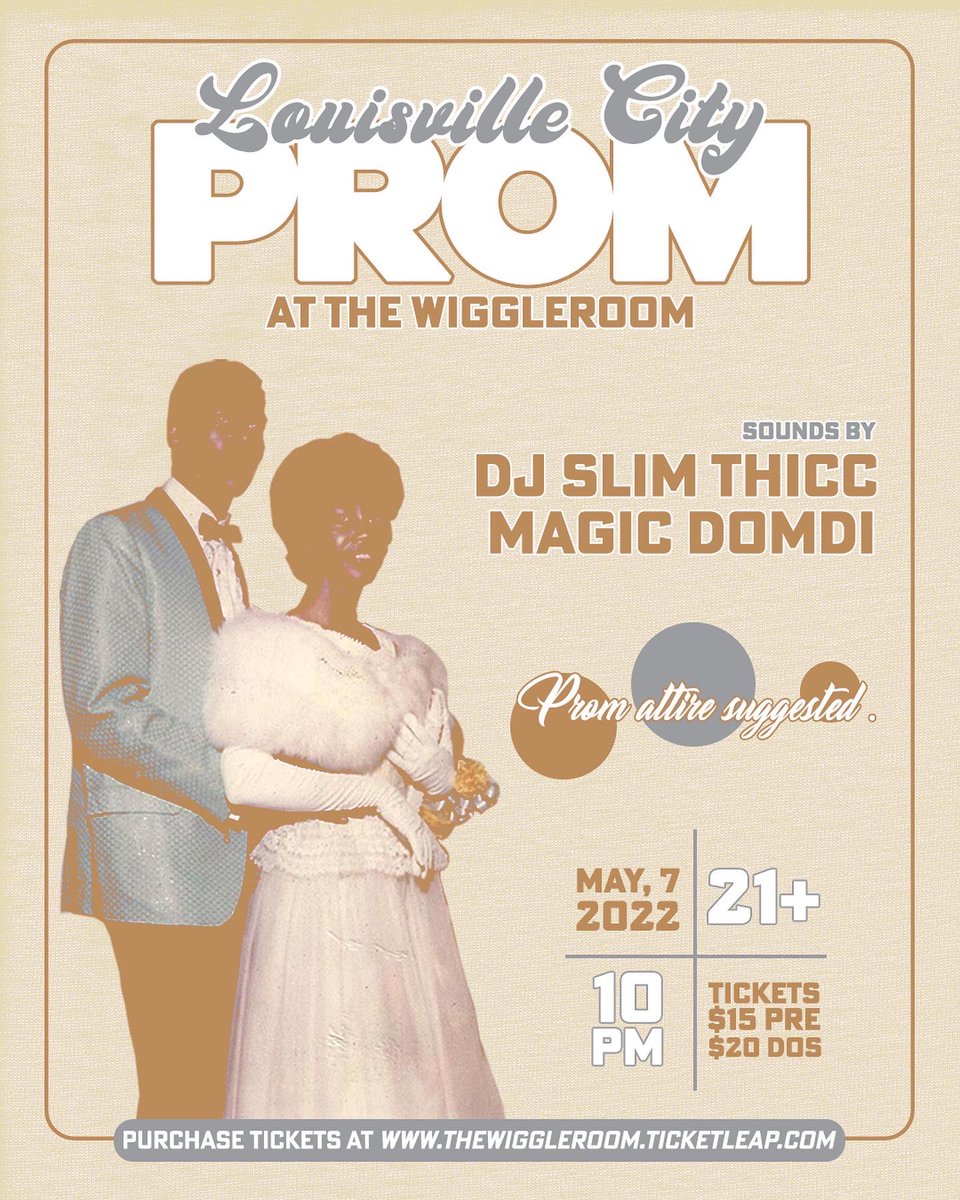2day begins an exciting weekend 🤌🏿✨ Tonight @ Whirling Tiger w @FreshFitCo @TLIMSHUG @bad_mustache for Sneaky Link Thurby Edition Fri @ @GoldBarLouKy for DURAG Party w @WhereIsMeechie and DJ Love Sat w DJ Slim Thicc @ Wiggle Room the L’ville City Prom magicdomdi.com/events