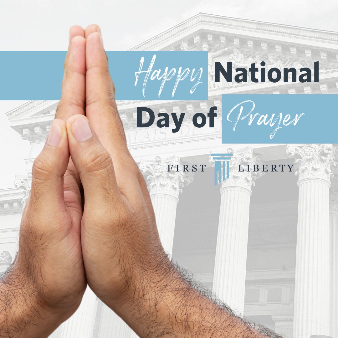 firstliberty_'s tweet photo. This year we have a lot we can pray for. We will be praying for religious liberty, the Supreme Court justices, our country, and our clients. What will you be praying for today?
•
•
•
#FirstLibertyInstitute #Prayer #NationalDayofPrayer #SupremeCourt #America https://t.co/GivEJgJNCg