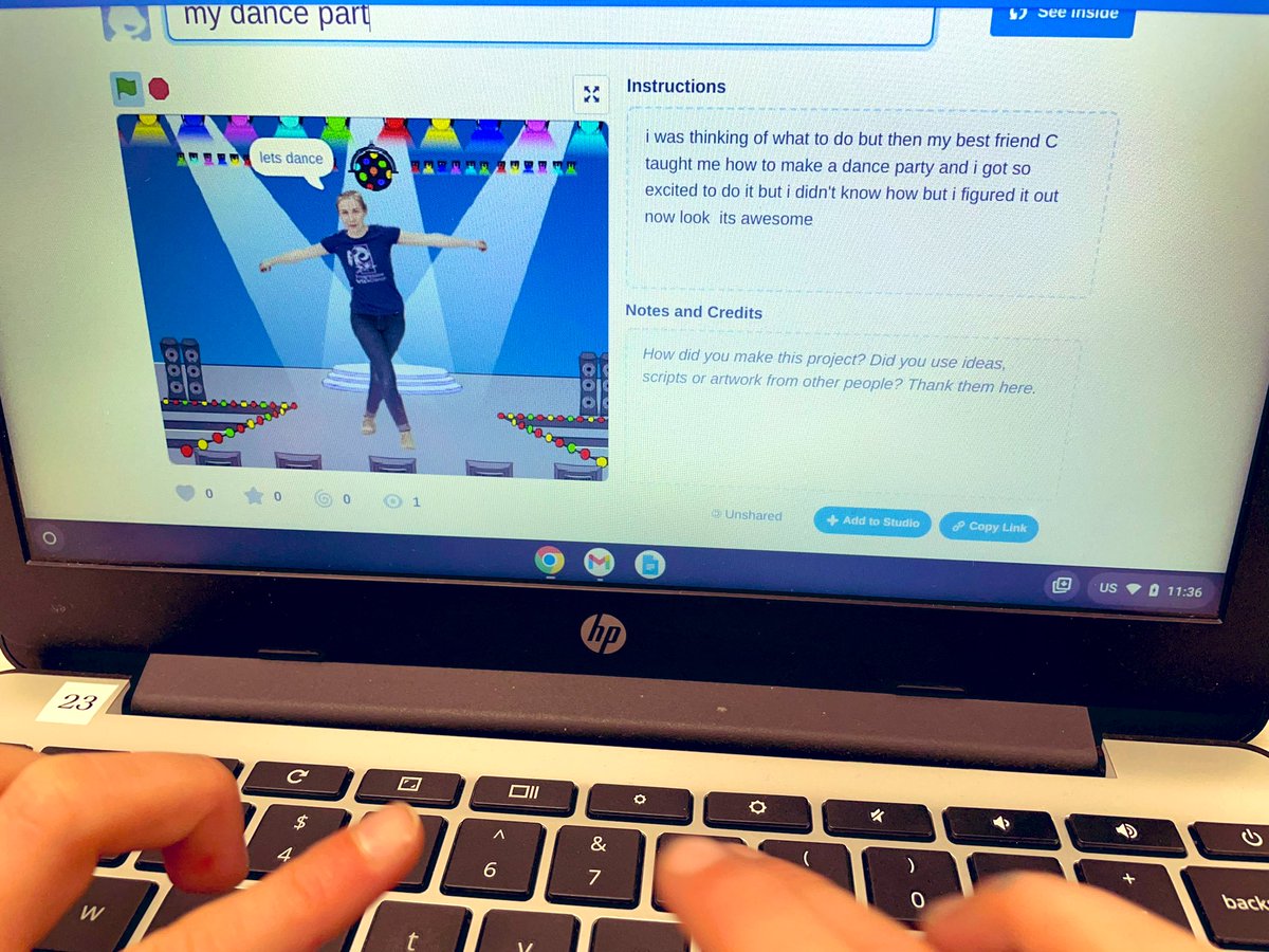 sangeets8's tweet photo. G2 learners creating their own sprites and backgrounds @scratch to use later in their animated projects. The collaborative nature of @scratch encourages learners to take risks and try out different visual coding blocks independently. What fun! https://t.co/wmHJ1prpMD