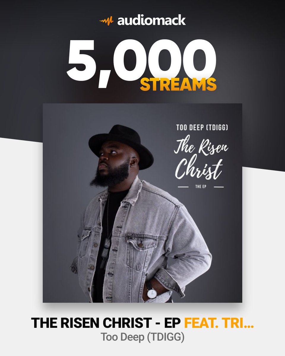 T_DIGG's tweet photo. Good afternoon. We've hit 5,000 streams for THE RISEN CHRIST EP. I'm honestly amazed. Thank you guys so much. God bless you.

Kindly let me know which versions of the song are your favourites on the project, please.

Thanks for the support! 🙏🏾♥️♥️♥️ https://t.co/xAdzDiTmhR
