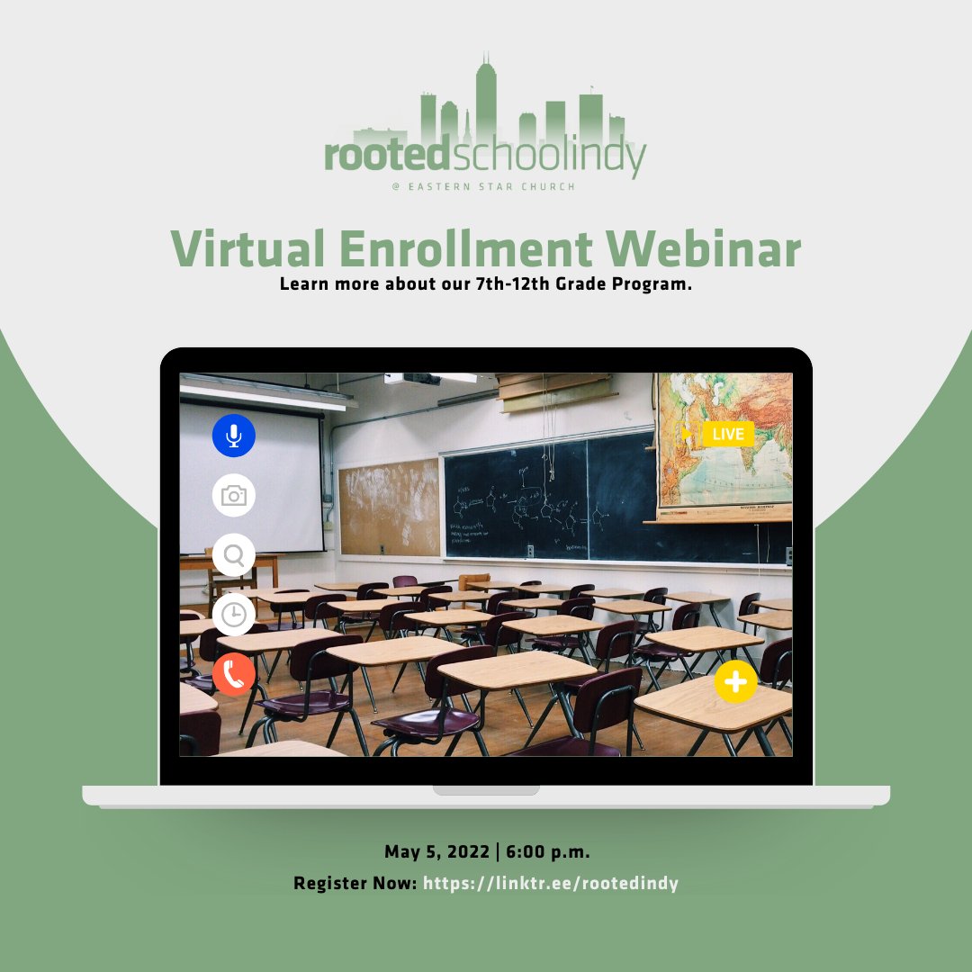 RootedIndy's tweet photo. Join us at 5 p.m. today to learn more about our middle and high school programs! https://t.co/qlvPr8bnfc
#RootedIndy #RootedIn Community https://t.co/CIXEDFRp6K