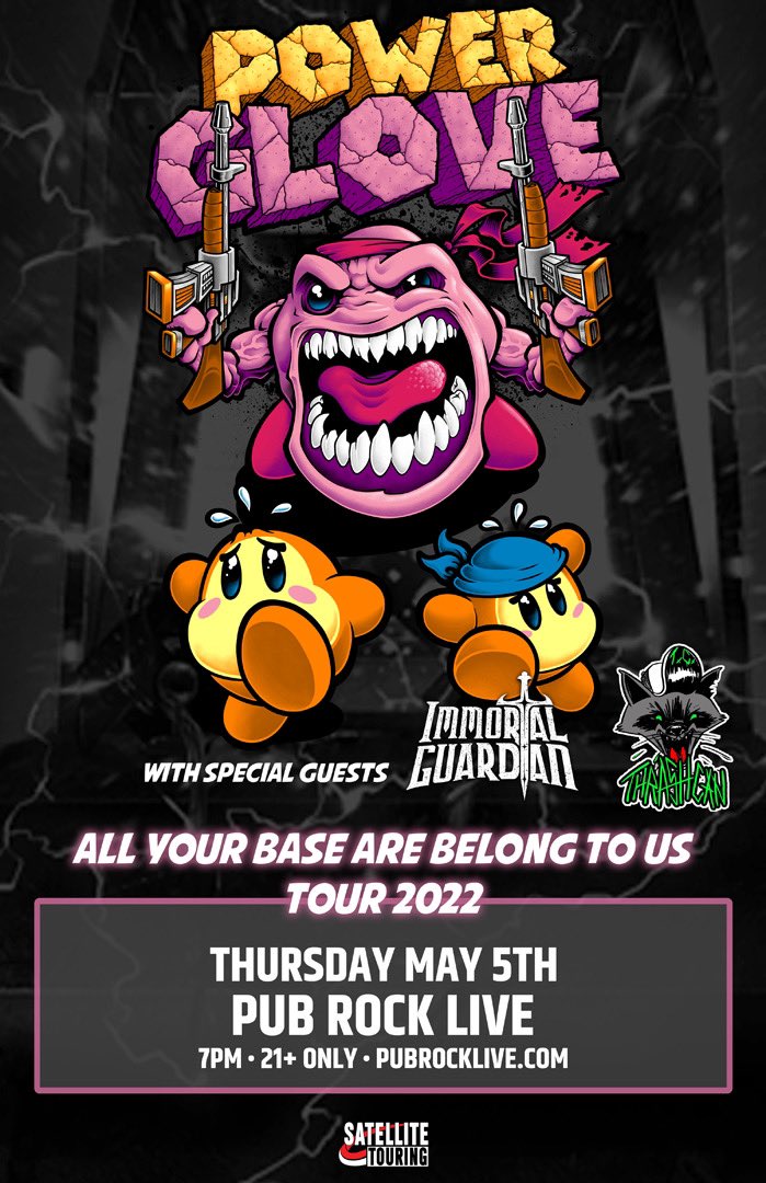 TONIGHT! We got Powerglove, Immortal Guardian and Thrashcan. Don’t miss it!