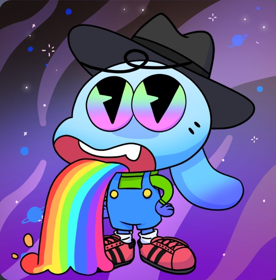 asjradu's tweet photo. @NftFloppy Of course it does! 🌈😀 https://t.co/V2C4hg9Ij3