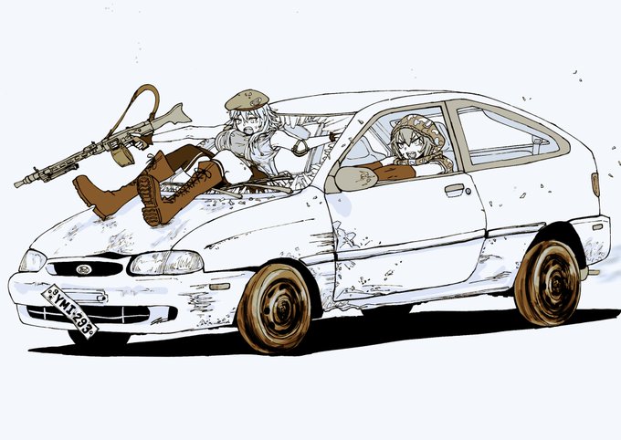 突っ込むぞッ捕まれ!!! 