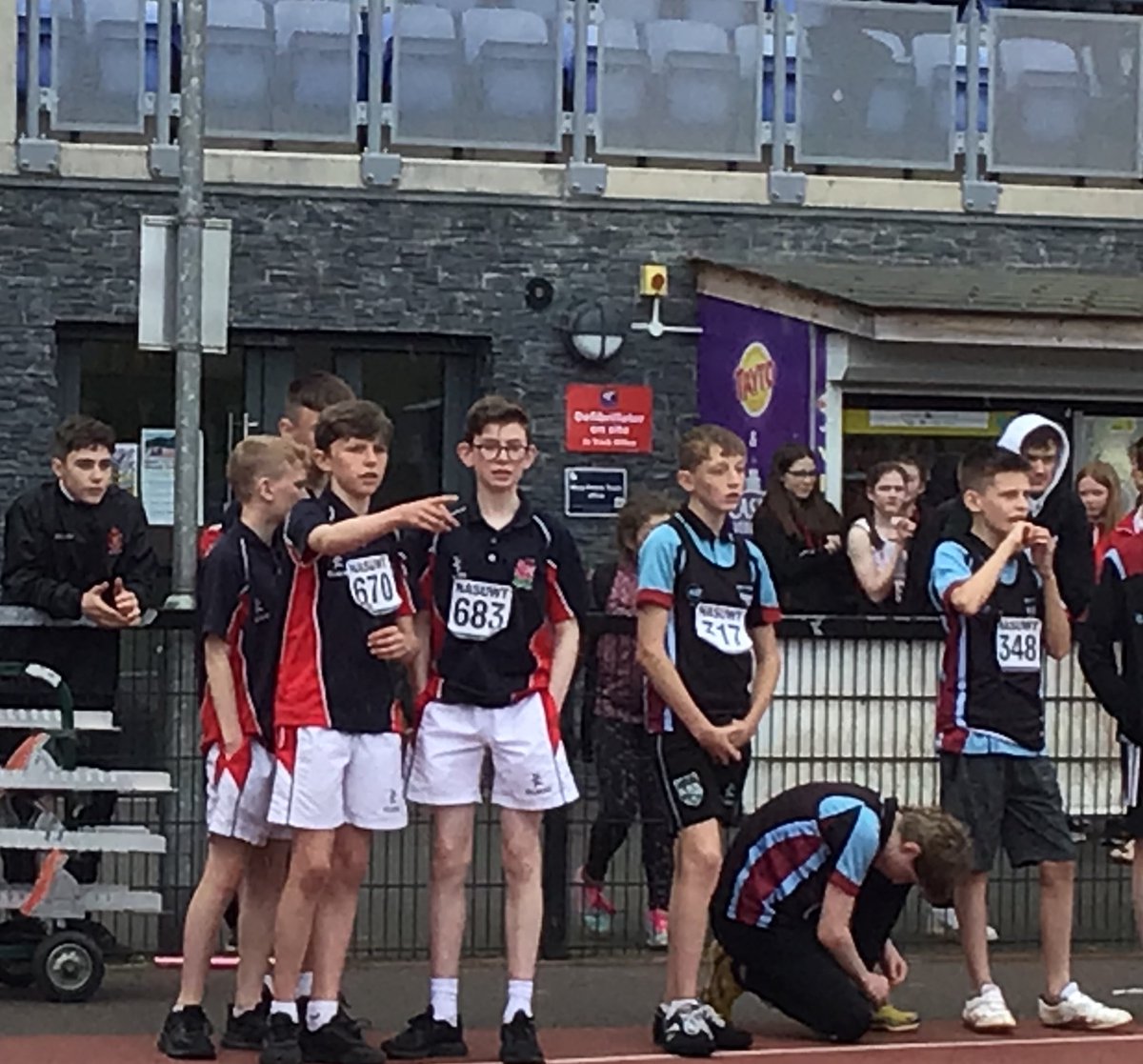 WCBPEDept's tweet photo. Time to talk relay tactics @Wellington_BT7 Mary Peter’s track, district athletics competition. Strong competition from some very talented teams. https://t.co/bQMj3L39kg