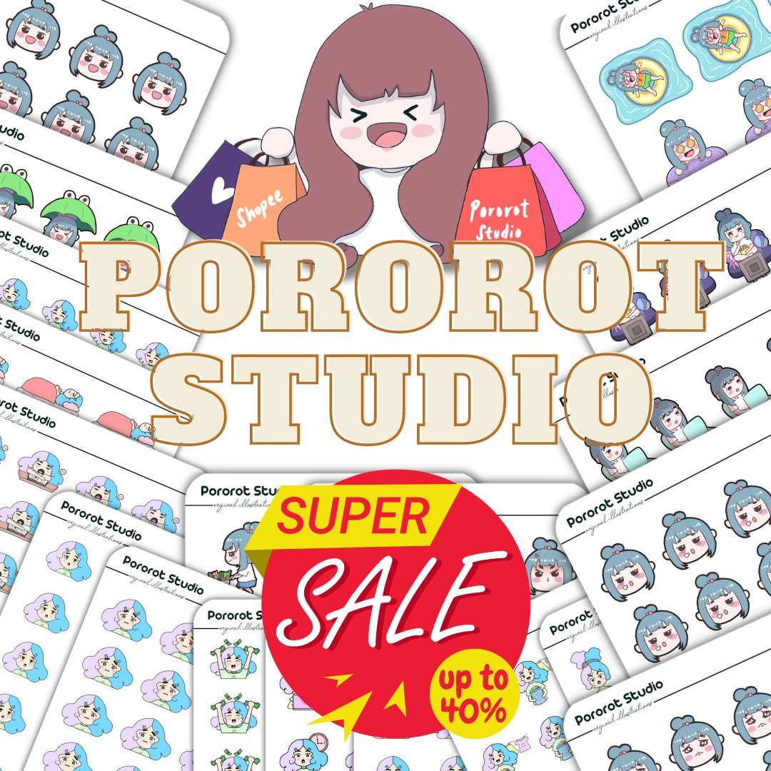 pororotstudio's tweet photo. Hooray! My shop is now officially renamed to Pororot Studio. All stickers with old brand name will be on sale up to 40% off with free shipping!! Yay! Please check my shop at @pororotstudio on shopee. Link on bio too ☺️❤️
#shopeesale  #shopeeph #shopee #smallbusinessowner https://t.co/w6BvEylpQQ