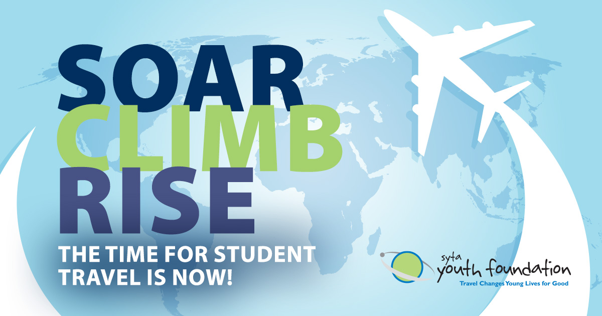 SYTAorg's tweet photo. Studies prove that students who travel with their classes experience gains in cultural awareness, personal confidence and important life skills. You can help others rise to new heights with a simple donation to the SYF student scholarship programs. https://t.co/5MI6QKE85d https://t.co/kSMSPDAPzn