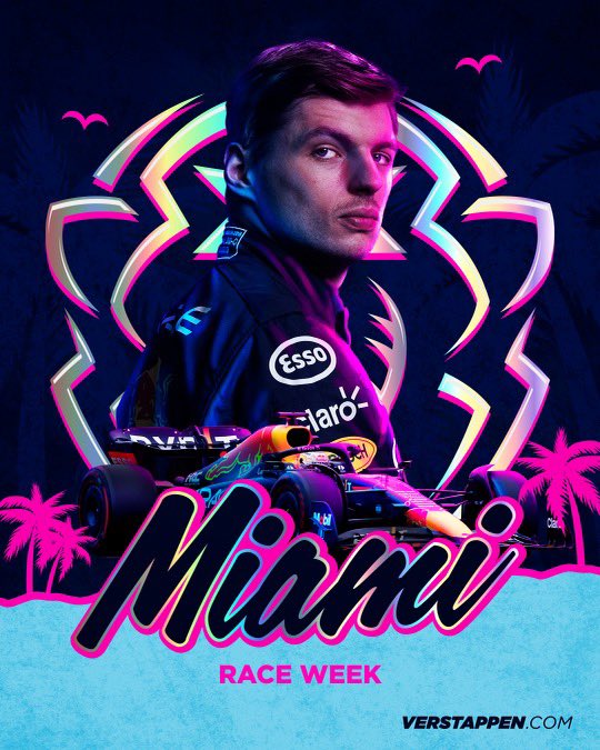 VerstappenCOM's tweet photo. 𝙏𝙝𝙚 𝙈𝙖𝙜𝙞𝙘 𝘾𝙞𝙩𝙮 ☀️🌴

We’re racing in Miami y’all 🤘 Are we ready Orange Army? 👇

#MiamiGP https://t.co/3KhIARqKfB