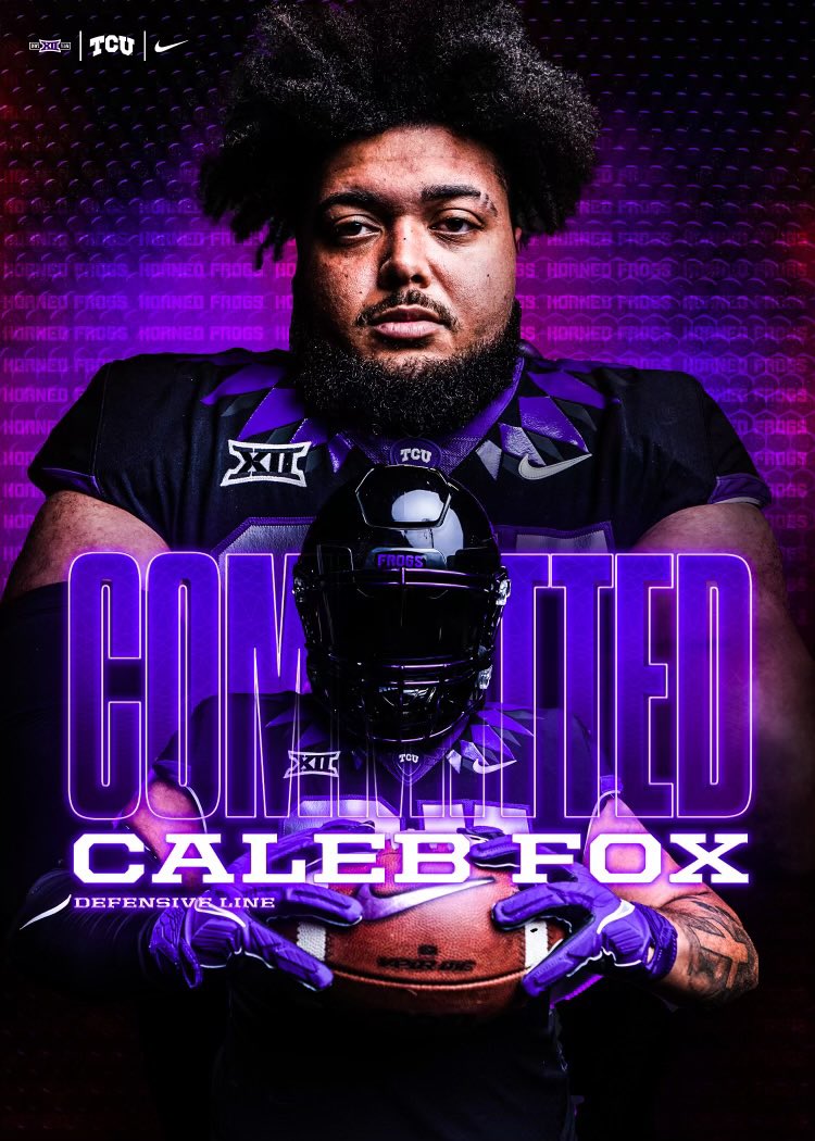 CalebFox_'s tweet photo. I would like to thank all the programs that believed in my ability to play the sport I love and extended me an offer during this time. With that being said, I will be making the decision that is best for myself and my family… COMMITTED #GoFrogs https://t.co/lNpeJHDCxk