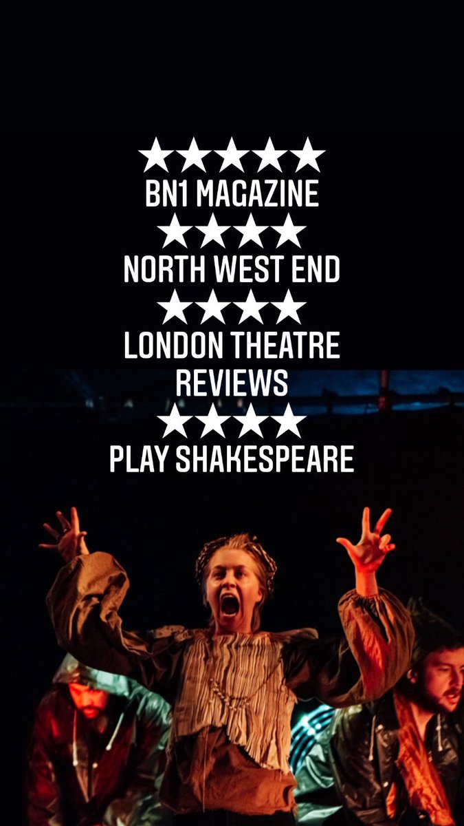 Take this as your official countdown. ONLY 4 MORE CHANCES TO CATCH US! 

★★★★★ - BN1 Magazine
★★★★ - North West End
★★★★- London Theatre Reviews
★★★★ - Play Shakespeare 

RICHARD II at <a href="/thevaultslondon/">The Vaults</a> 👑

🎟 thevaults.london/richard-ii #RichardiiQC